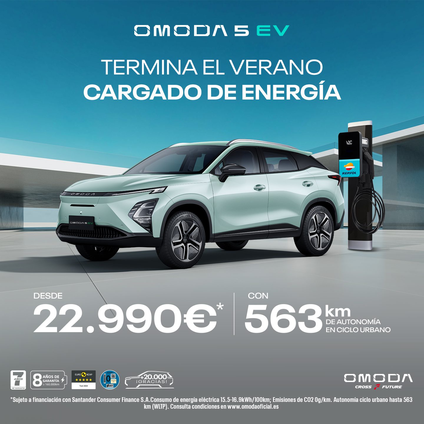¡Solo este mes! Estrena tu nuevo Omoda 5 desde 22.900€
Disfruta de un diseño único, motor de 147 CV con cambio automático y garantía de 7 años. Visítanos en Zaragoza, Gipuzkoa y Navarra y aprovecha esta oferta limitada.
