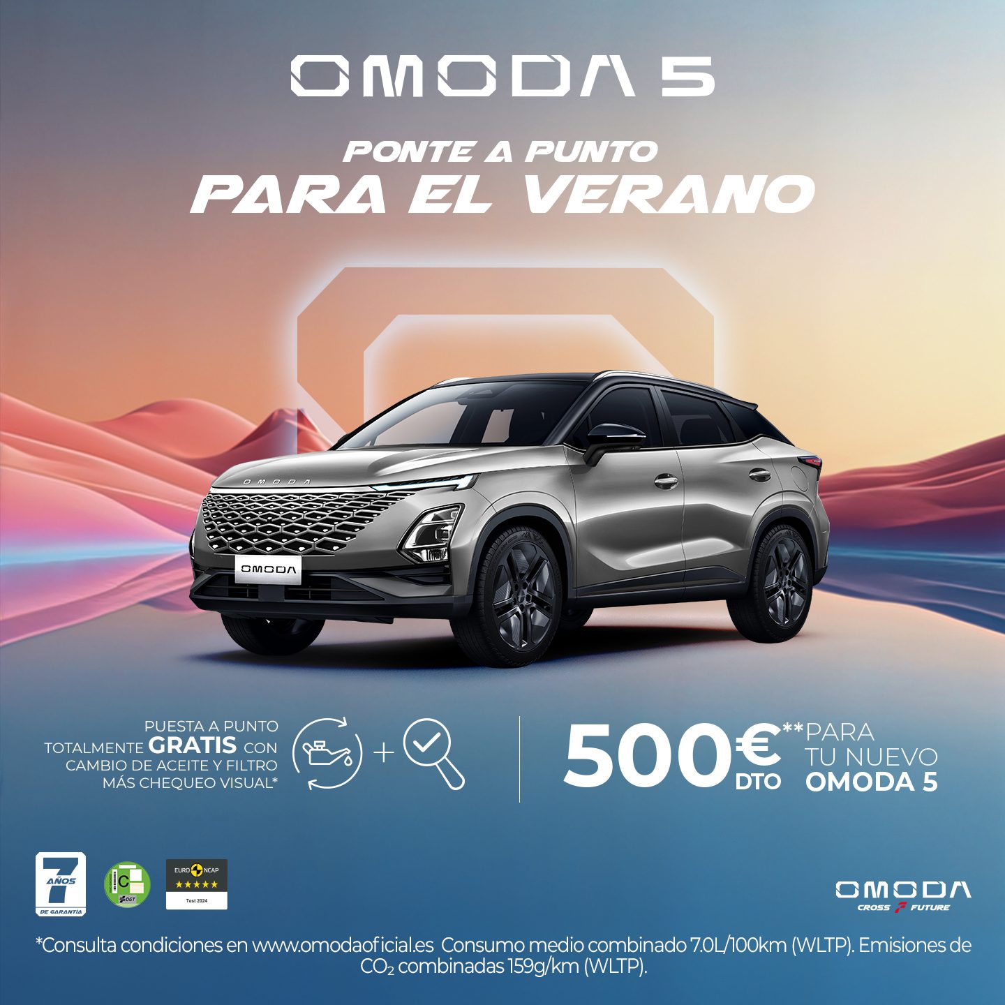 ¡Solo este mes! Estrena tu nuevo Omoda 5 desde 22.900€
Disfruta de un diseño único, motor de 147 CV con cambio automático y garantía de 7 años. Visítanos en Zaragoza, Gipuzkoa y Navarra y aprovecha esta oferta limitada.